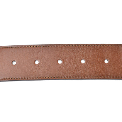 Gucci Nylon Calfskin Double G Web 40mm Belt 90 36 Green Red Cuir 5 of 6