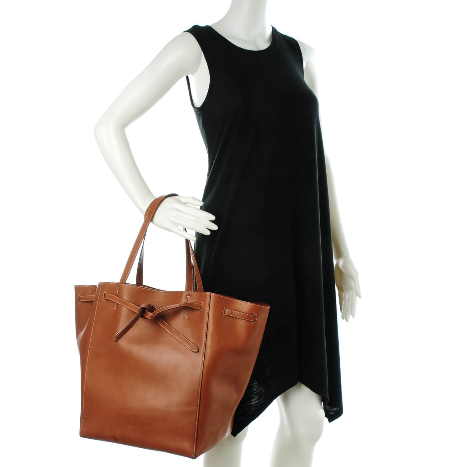 Celine Natural Calfskin Medium Cabas Phantom Tan 2 of 8