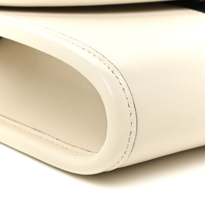 Gucci Textured Calfskin Web Mini Rajah Slim Flap Shoulder Bag Mystic White 9 of 14