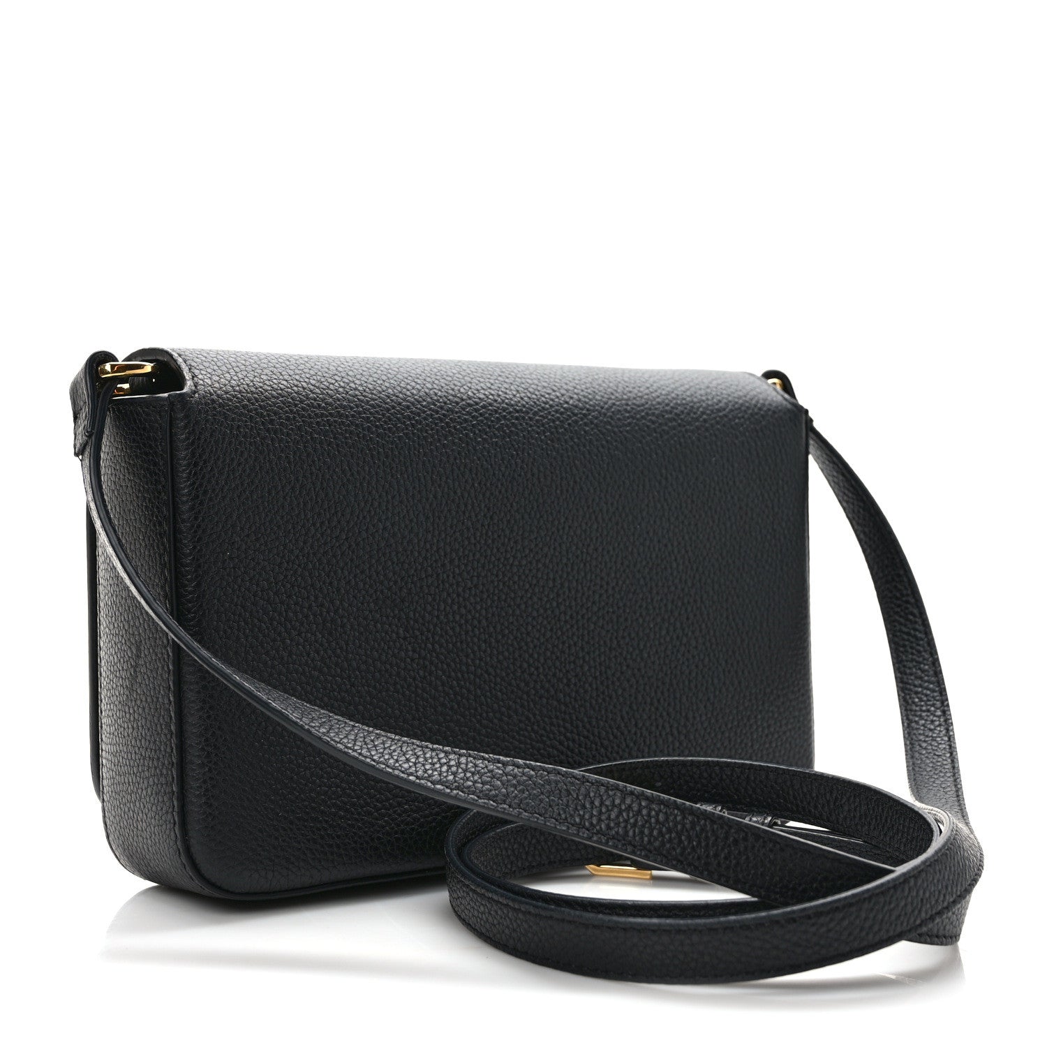 Burberry Grainy Calfskin Vintage Check Hampshire Crossbody Black 4 of 9
