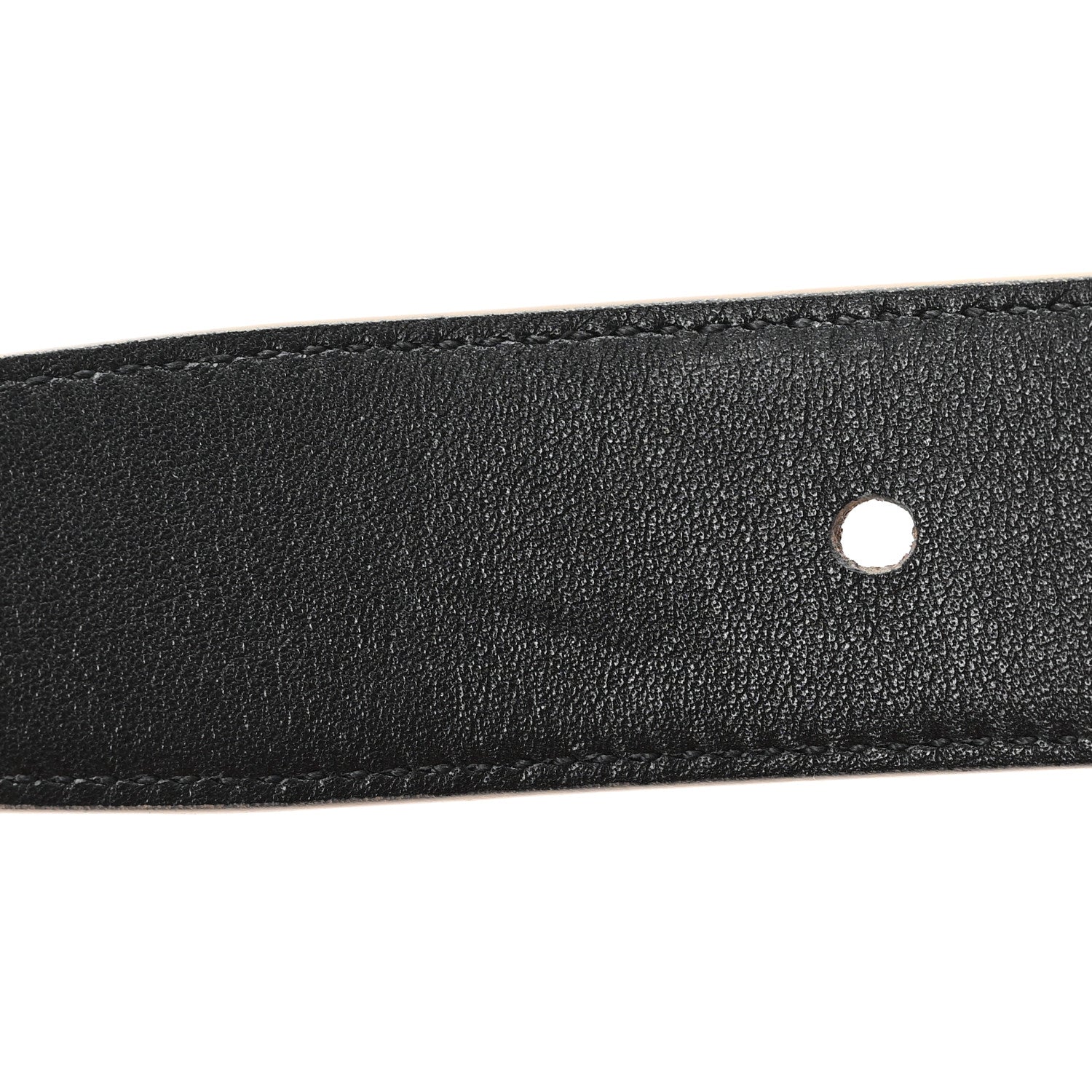 Saint Laurent Smooth Calfskin Monogram Square Buckle Belt 80 32 Dark Beige 6 of 6