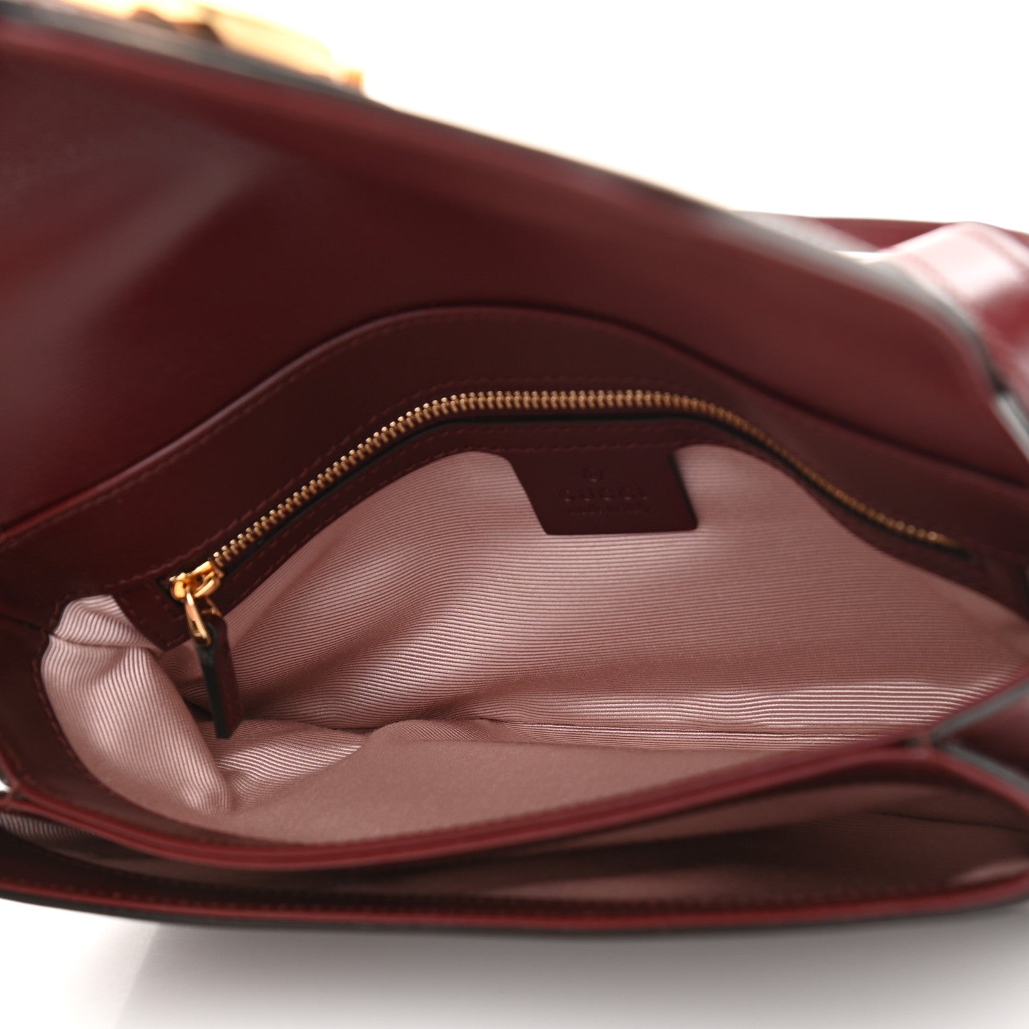 Gucci Vitello Palmellato Lux Small Arli Flap Shoulder Bag Vintage Bordeaux 5 of 10