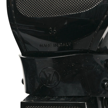 Louis Vuitton Rubber Monogram Rhapsody Ankle Boots 36 Black 6 of 8