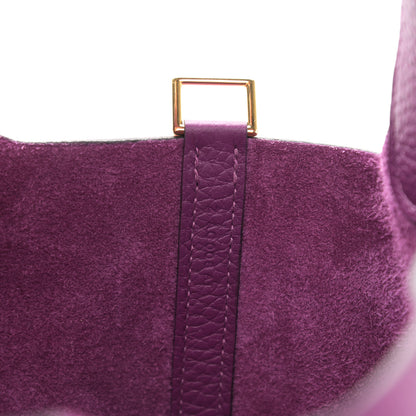 Hermes Taurillon Clemence Picotin Lock 18 PM Anemone 7 of 12