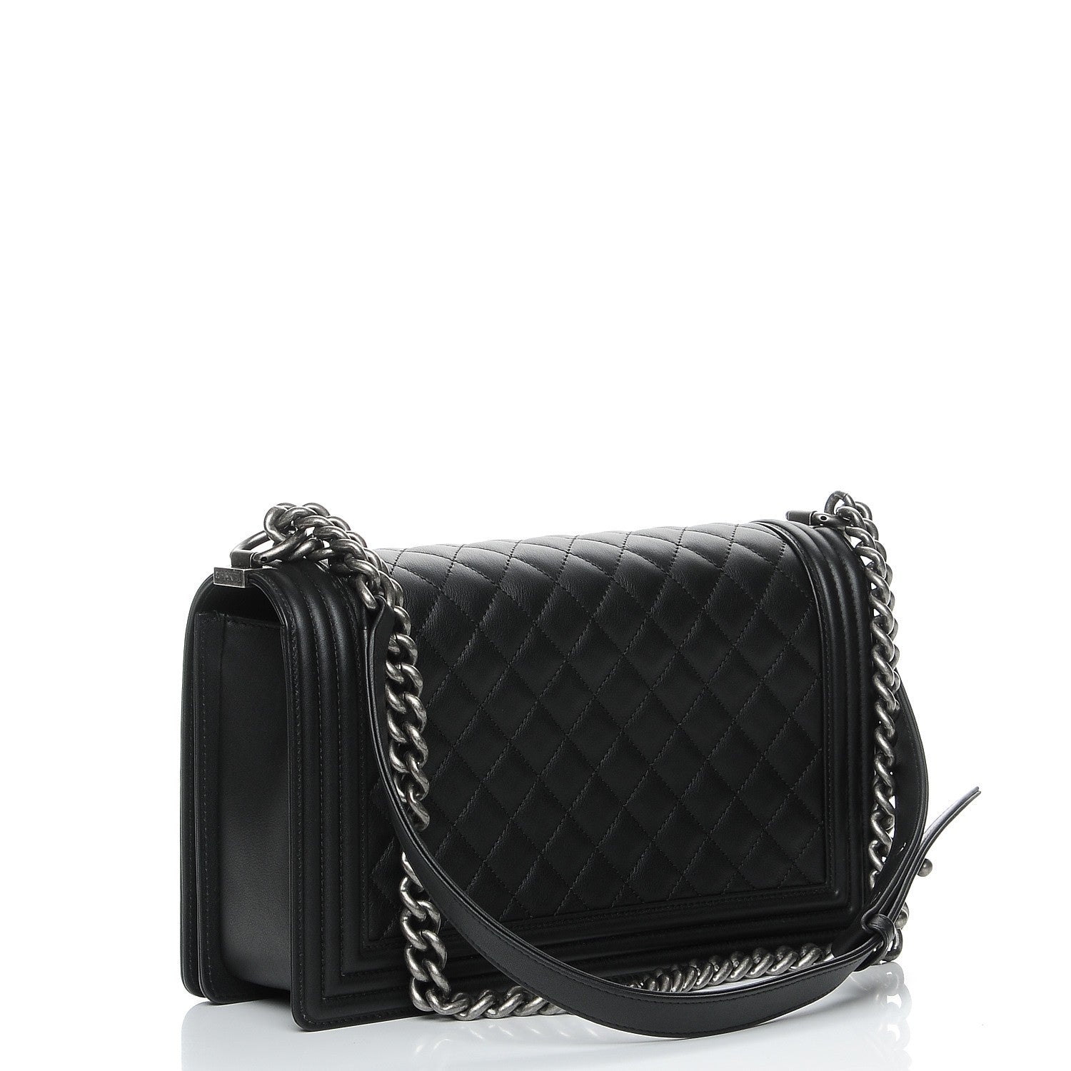Chanel Calfskin Quilted New Medium Boy Flap Black 3 of 8