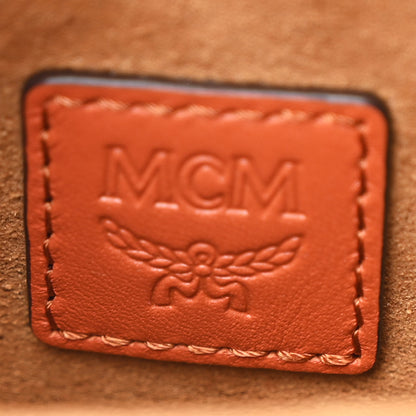 MCM Calfskin Mode Travia Pouch Bombay Brown 8 of 12