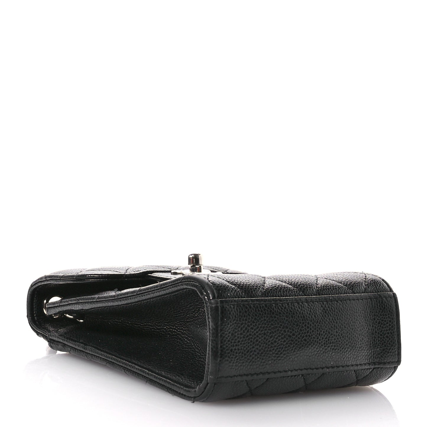 Caviar Quilted Classic Phone Holder Black