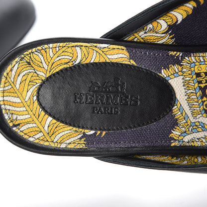 Hermes Calfskin Oz Mules 39 Black 9 of 13