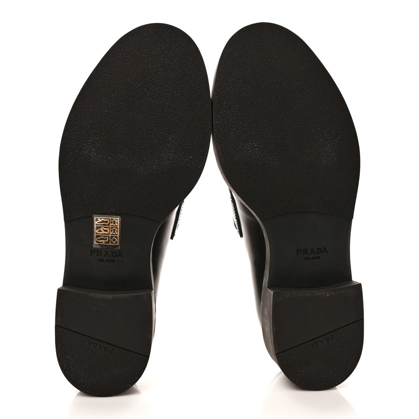Spazzolato Metal Triangle Logo 50mm Loafers 40 Black