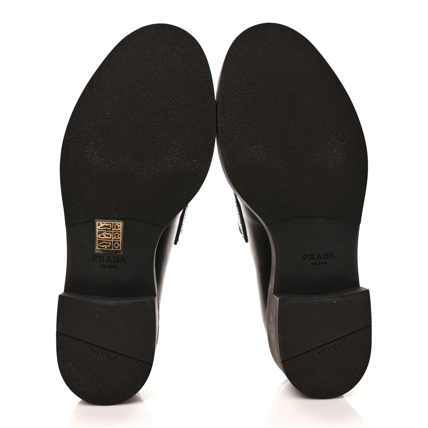Prada Spazzolato Metal Triangle Logo 50mm Loafers 40 Black 5 of 8