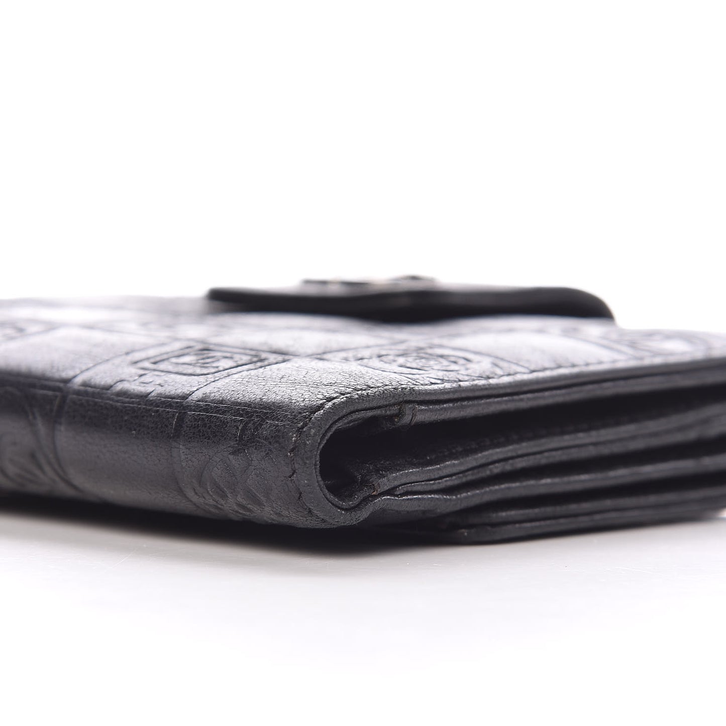 Lambskin Precious Symbols French Wallet Black