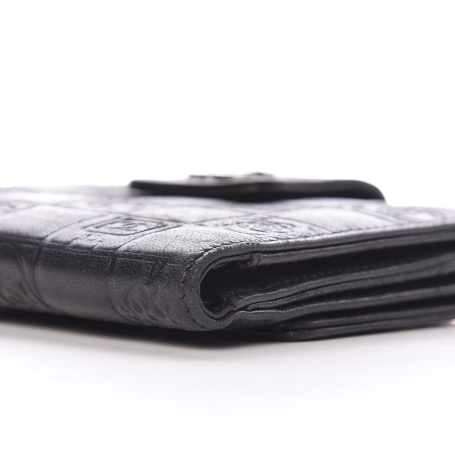 Chanel Lambskin Precious Symbols French Wallet Black 10 of 10