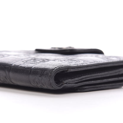 Chanel Lambskin Precious Symbols French Wallet Black 10 of 10