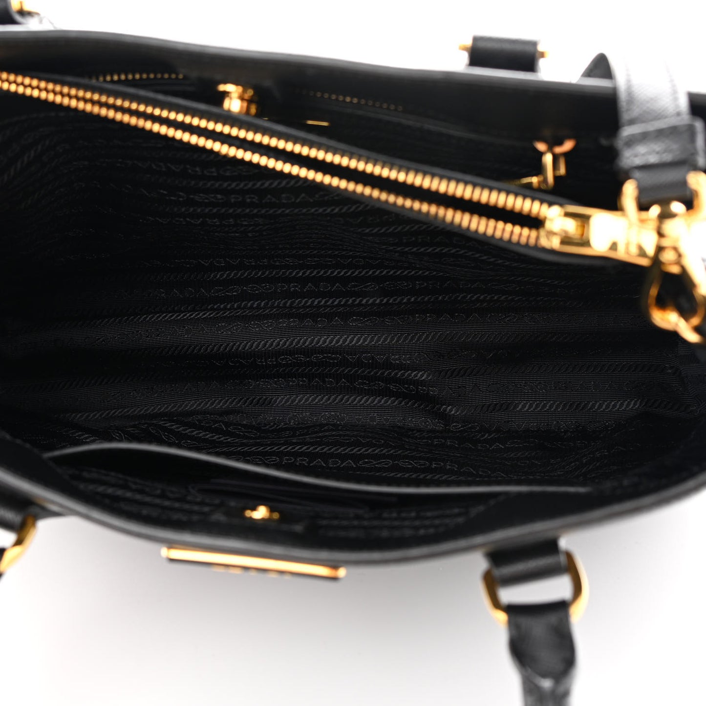 Saffiano Lux Medium Tote Black