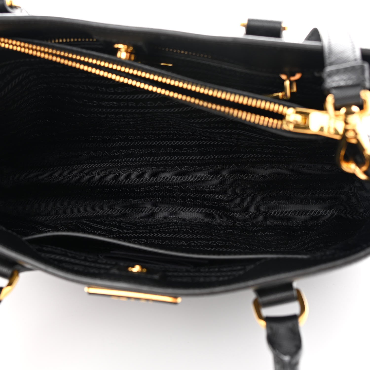 Prada Saffiano Lux Medium Tote Black 6 of 18