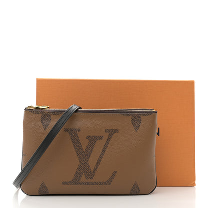 Louis Vuitton Reverse Monogram Giant Double Zip Pochette 12 of 12