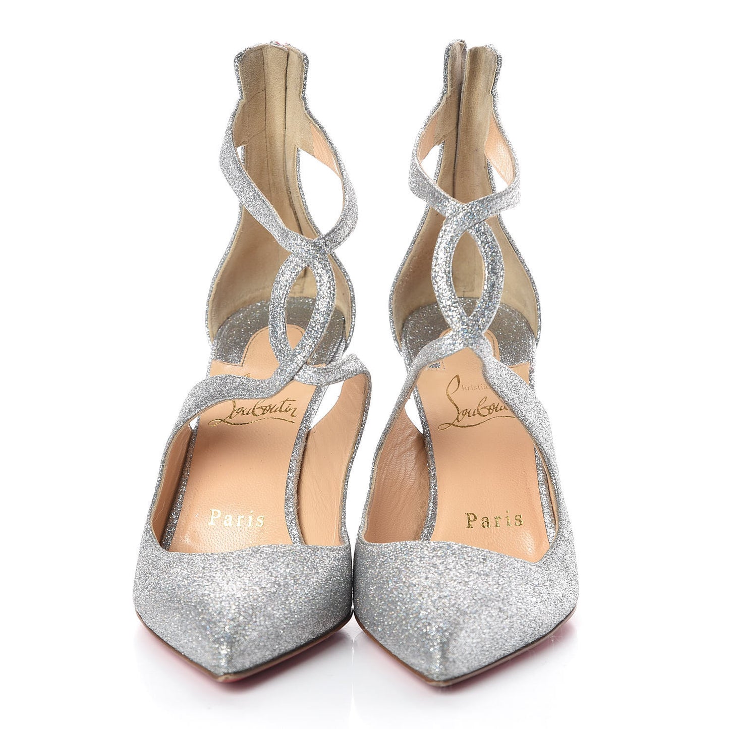 Glitter Rosas 85 Pumps 35.5 Silver
