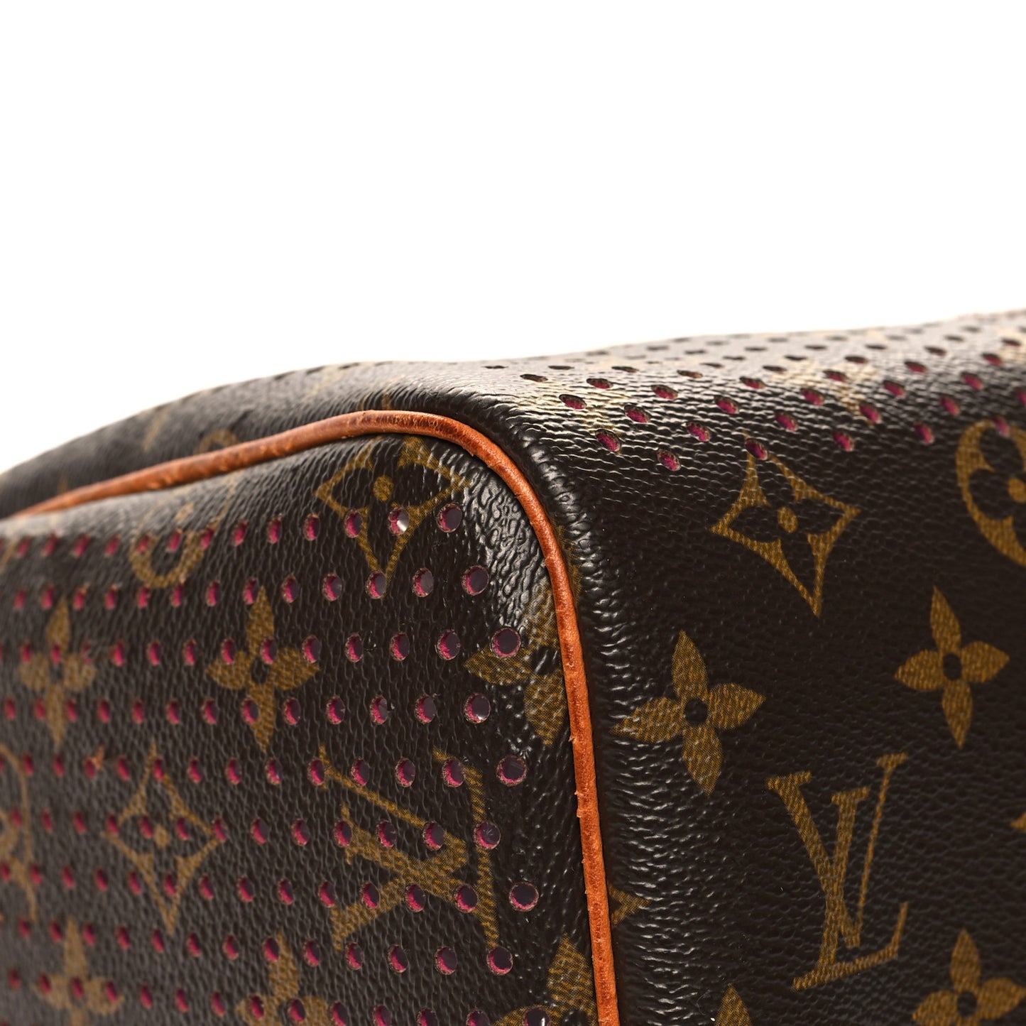 Monogram Perforated Speedy 30 Fuchsia