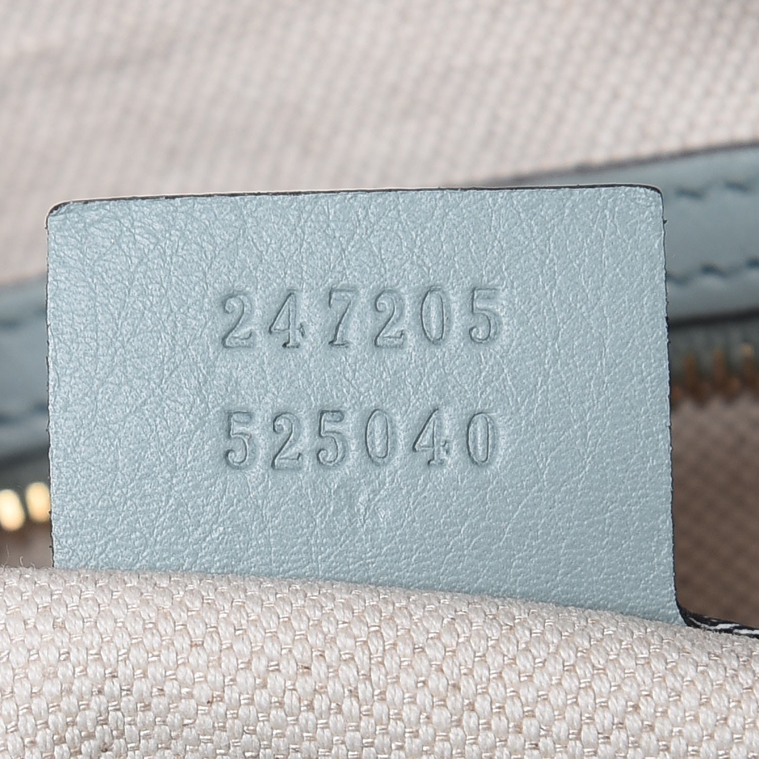 Gucci Calfskin Microguccissima Trim Medium Boston Light Blue 8 of 12