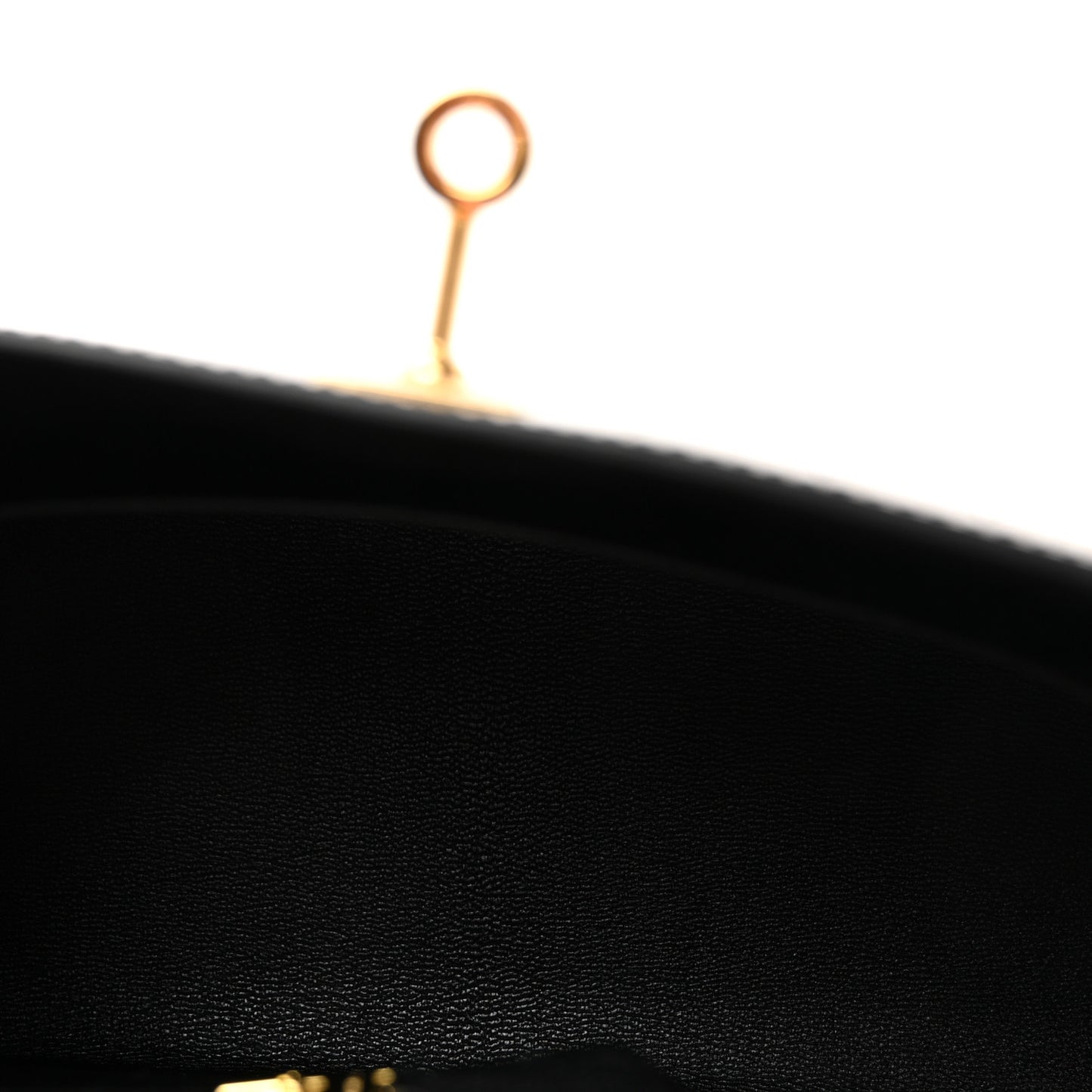 Shiny Alligator Kelly Sellier 25 Black