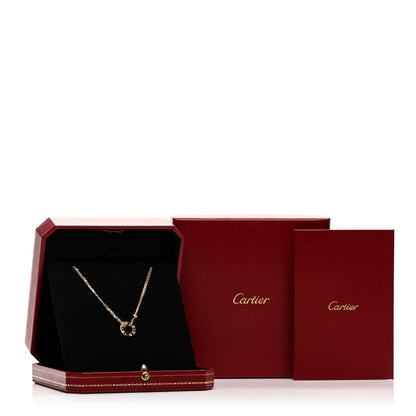 Cartier 18K Yellow Gold 2 Diamond LOVE Necklace 5 of 5