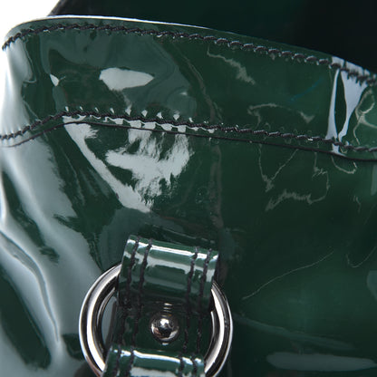Valentino Garavani Patent Crystal Catch Satchel Green 13 of 13