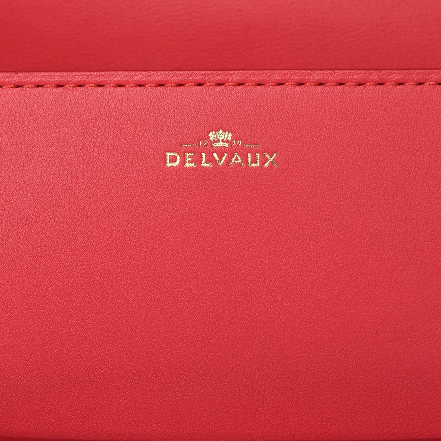Delvaux Calfskin Mini Madame Crossbody Coral 6 of 7