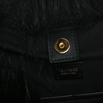 Tom Ford Faux Fur Large Bianca Hobo Black 6 of 11