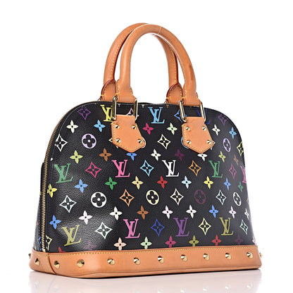 Louis Vuitton Monogram Multicolor Alma Black 3 of 15