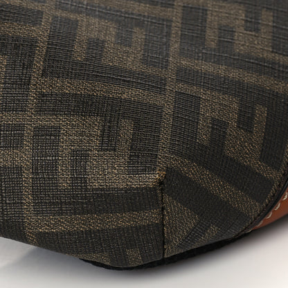 Fendi Glazed Fabric Vitello King FF 1974 Diagonal Belt Bag Tobacco Moro Cuoio 9 of 10