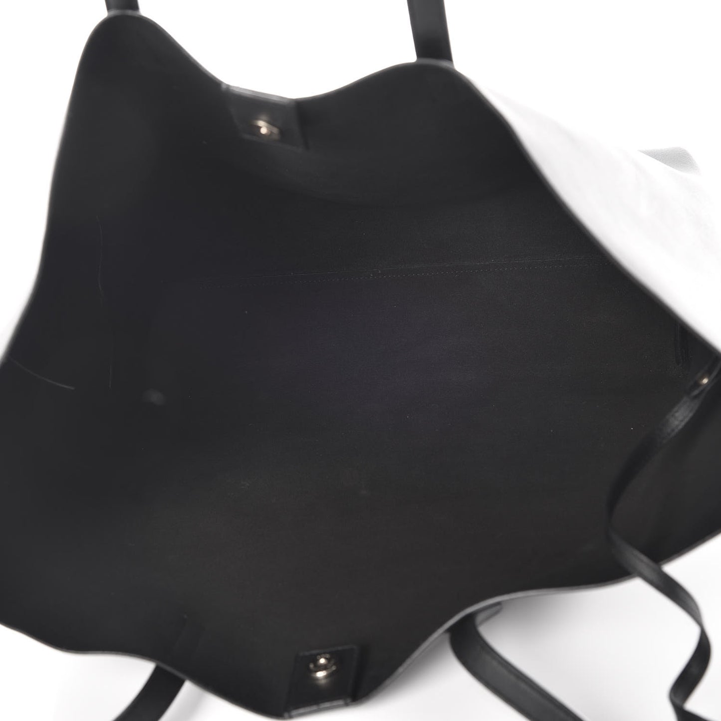 Calfskin Large Shopping Tote Black
