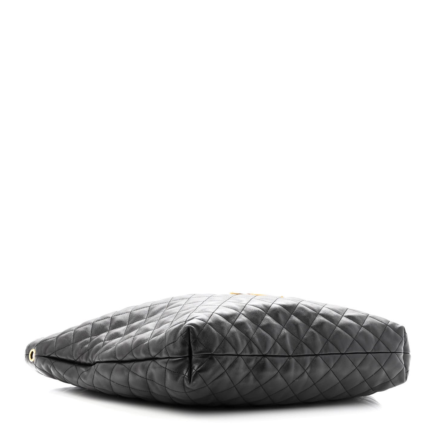 Lambskin Quilted Maxi Icare Shopping Tote Black