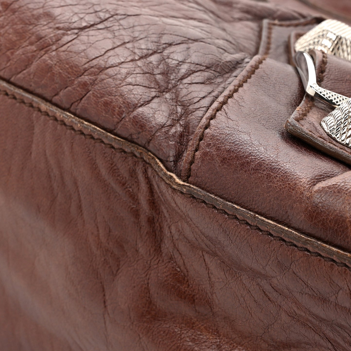 Agneau Giant 21 Silver Hardware City Castagna