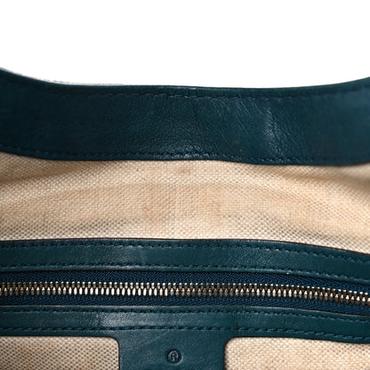 Gucci Calfskin Medium New Jackie Shoulder Bag Teal 16 of 25