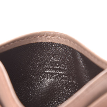 Gucci Calfskin Matelasse GG Marmont Card Holder Porcelain Rose 6 of 12