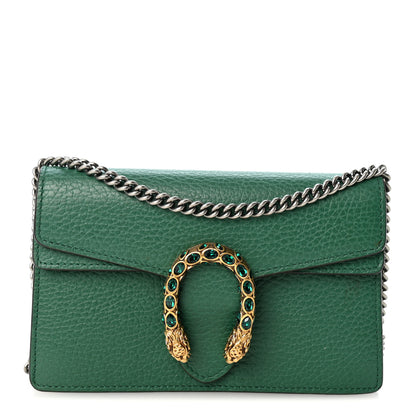 Gucci Calfskin Super Mini Dionysus Shoulder Bag Emerald 1 of 10
