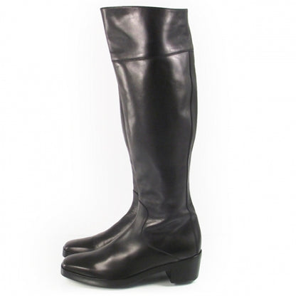 Balenciaga Leather Tall Extended Calf Boots 36 Black 5 of 5