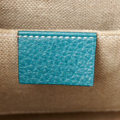 Gucci Dollar Calfskin Small GG Charm Dome Bag Cobalt 6 of 11