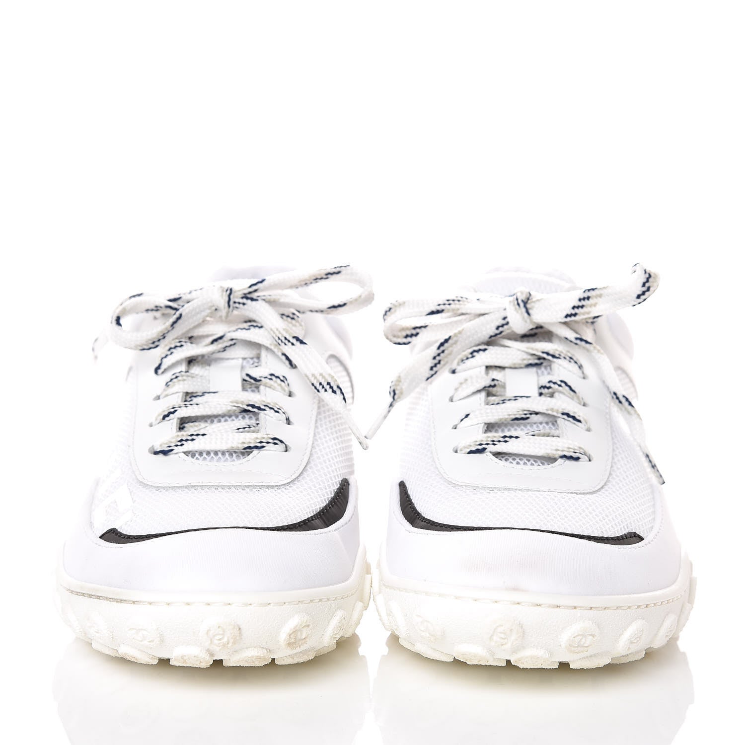 Chanel Calfskin Mesh Sneakers 36 White 2 of 12