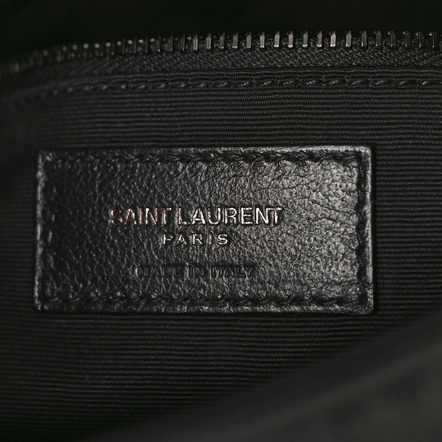 Lambskin Quilted Monogram Monochrome Small Loulou Puffer Chain Satchel Black