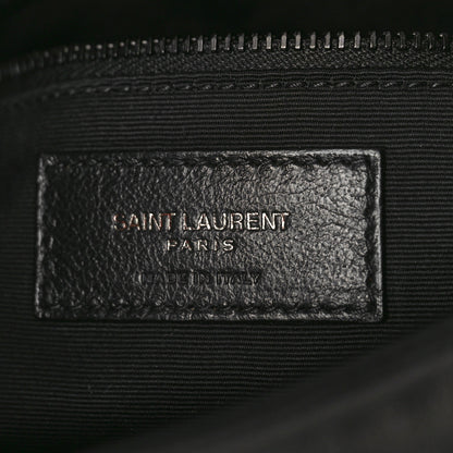 Saint Laurent Lambskin Quilted Monogram Monochrome Small Loulou Puffer Chain Satchel Black 6 of 8