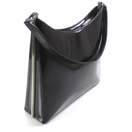 FASHIONPHILE SalavatoreFerragamoPatenLeatherShoulderBag 4 of 10