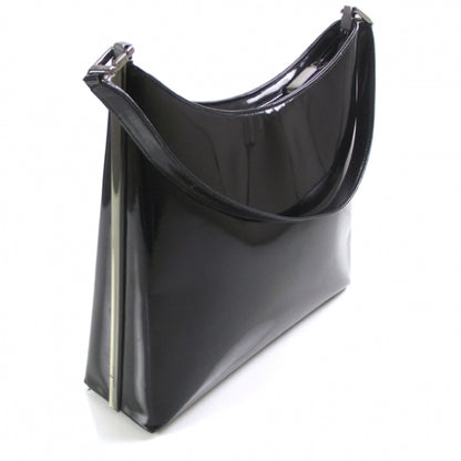 FASHIONPHILE SalavatoreFerragamoPatenLeatherShoulderBag 4 of 10