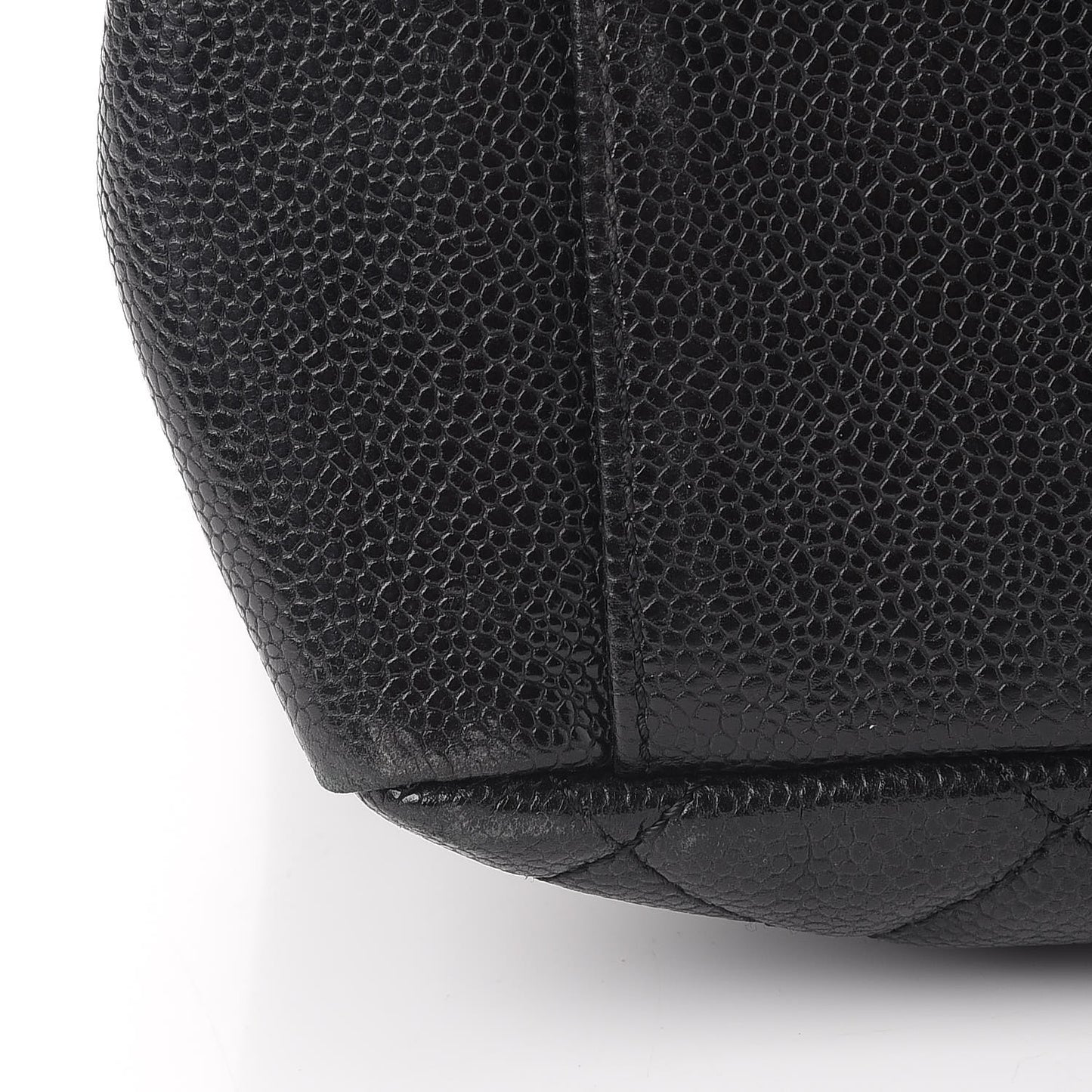 Caviar Quilted Grand Shopping Tote GST Black