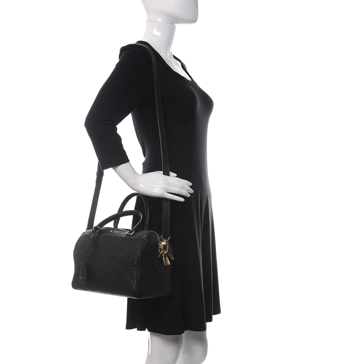 Louis Vuitton Empreinte Speedy Bandouliere 25 NM Black 2 of 11