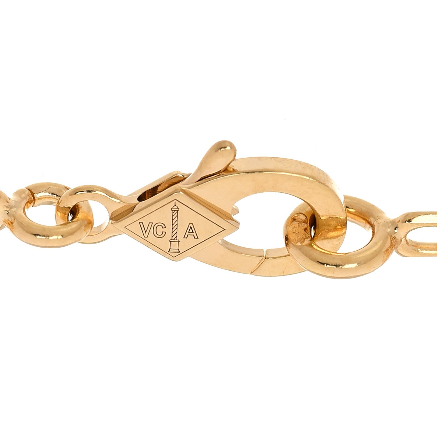 Van Cleef & Arpels 18K Yellow Gold Black Onyx 5 Motifs Vintage Alhambra Bracelet 3 of 6