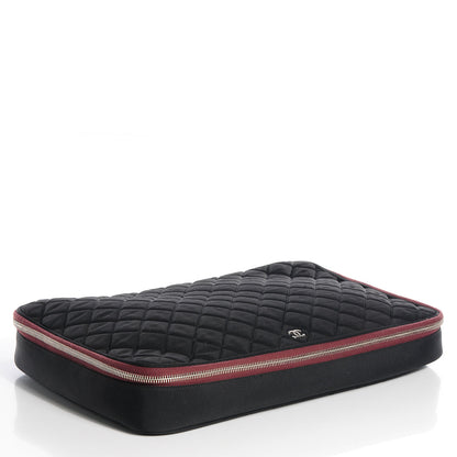 Chanel Nylon Quilted Laptop Case Black 4 of 9
