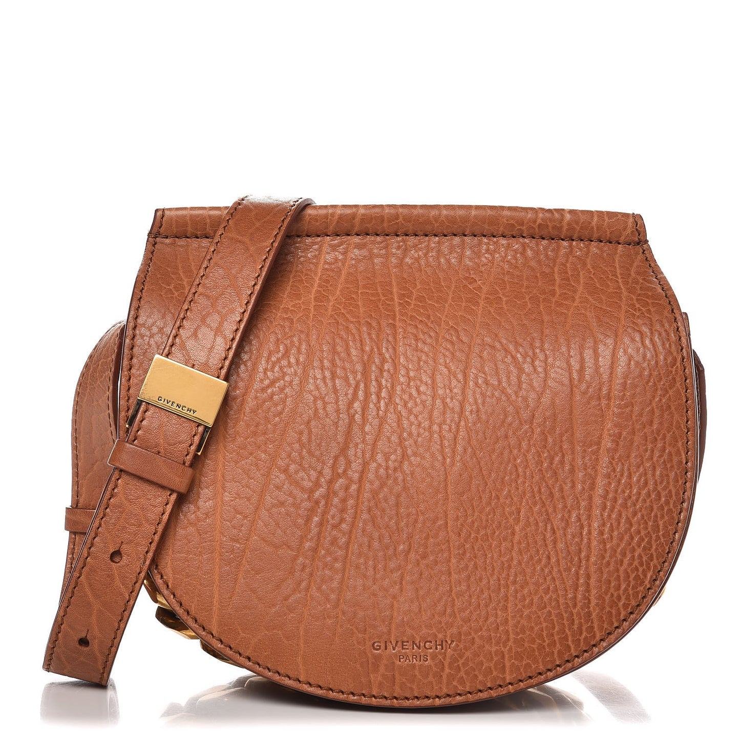 Bullhide Calfskin Mini Infinity Saddle Bag Cognac