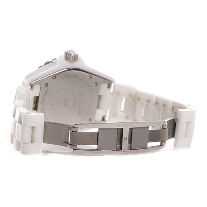 Chanel Stainless Steel Ceramic 38mm J12 Automatic Watch White 4 of 7