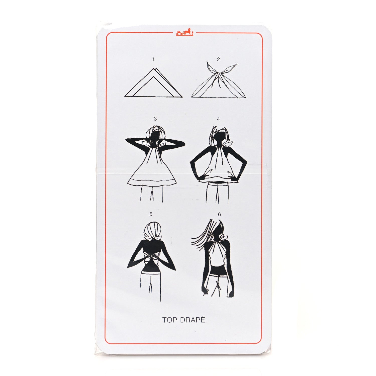 Hermes Knotting Cards Cartes A Nouer Carre Scarf Guide 3 of 4